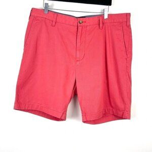 Nautica The Deck Shorts Classic Fit Coral Pink Men's Size 38 Casual Preppy